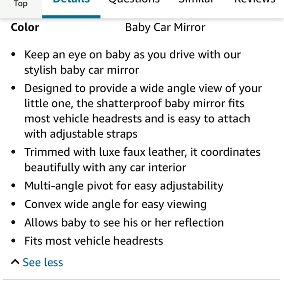 New (opened) but unused skip hop backseat mirror - Picture 4 of 6